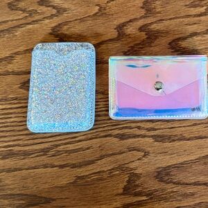 Magnetic Holographic and Glitter Phone Card Holders